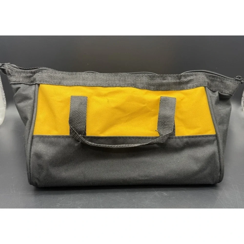 DeWalt Tool Bag Soft Case Zip Top Black Yellow Power Tool Carry Bag
